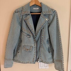 ADORE Denim Studded Jacket Size Small